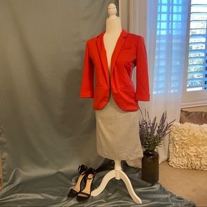 Lauren Conrad Blazer Size 4 in Coral Pink.